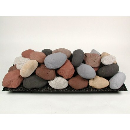 Buy Online 30 Ceramic Fire Stones Set Beige San Francisco Bay